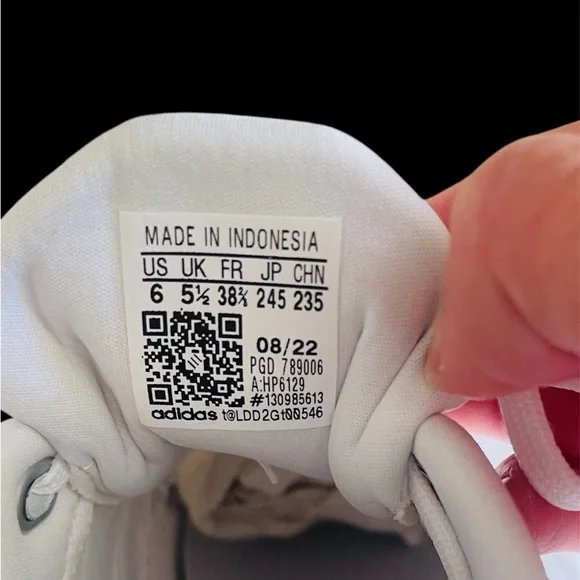 Adidas Kids Size 6Y Rapidasport K White Running Athletic Shoe New in Box - Picture 9 of 10